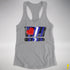 Distressed Leather Pride Exclamation Points Racerback Tank